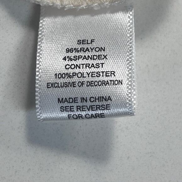 Willow Lace Sleeve Keyhole Button Blouse Cream Crew Neck Top Women's X- Large - Picture 7 of 9